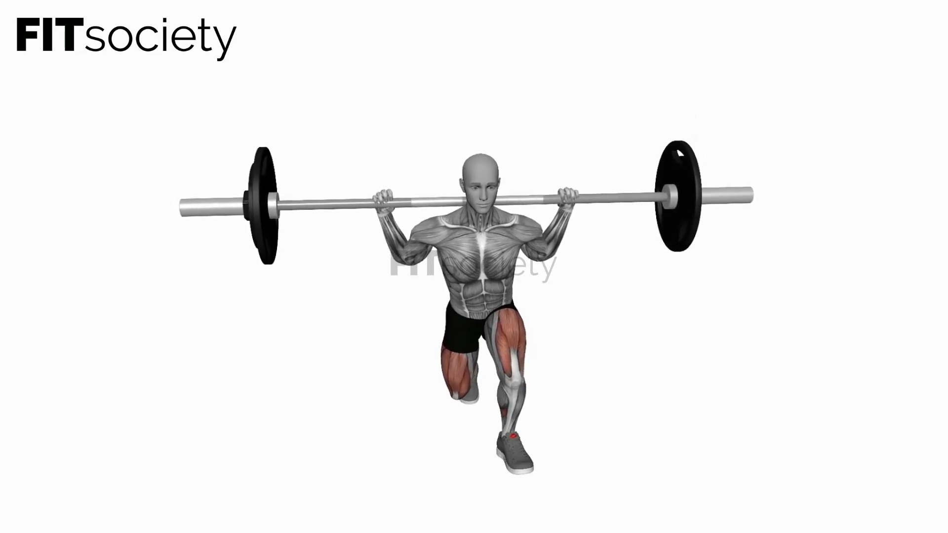 Barbell Curtsy Lunges