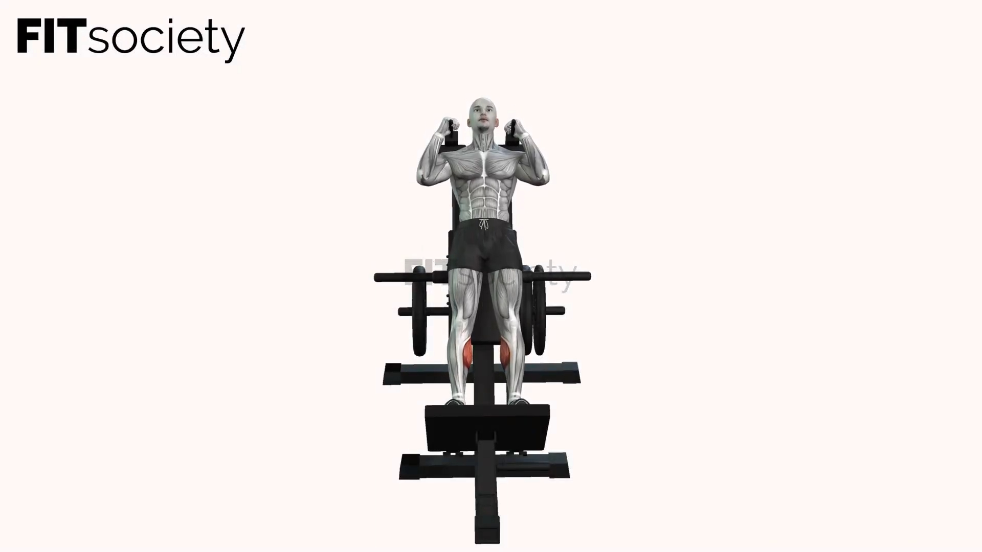 Calf Raise On Hack Squat Machine