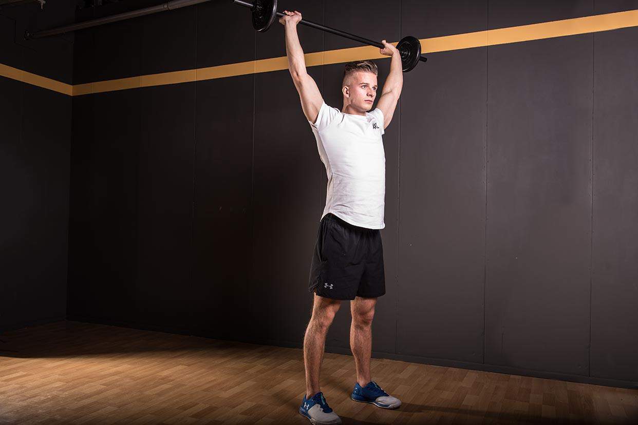 Barbell Behind Neck Press