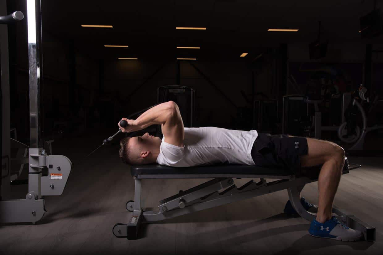 Cable Lying Triceps Extension