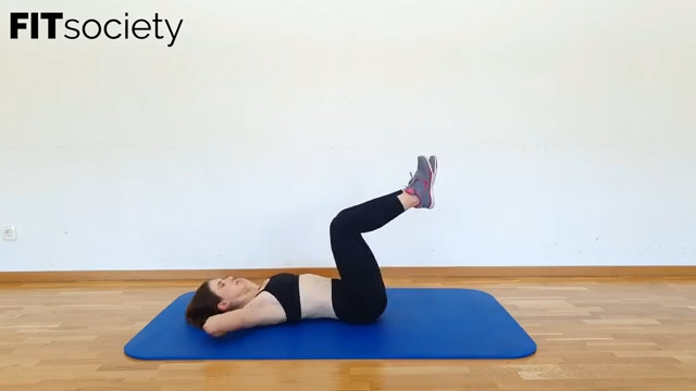 Table Top Leg Extension Crunches