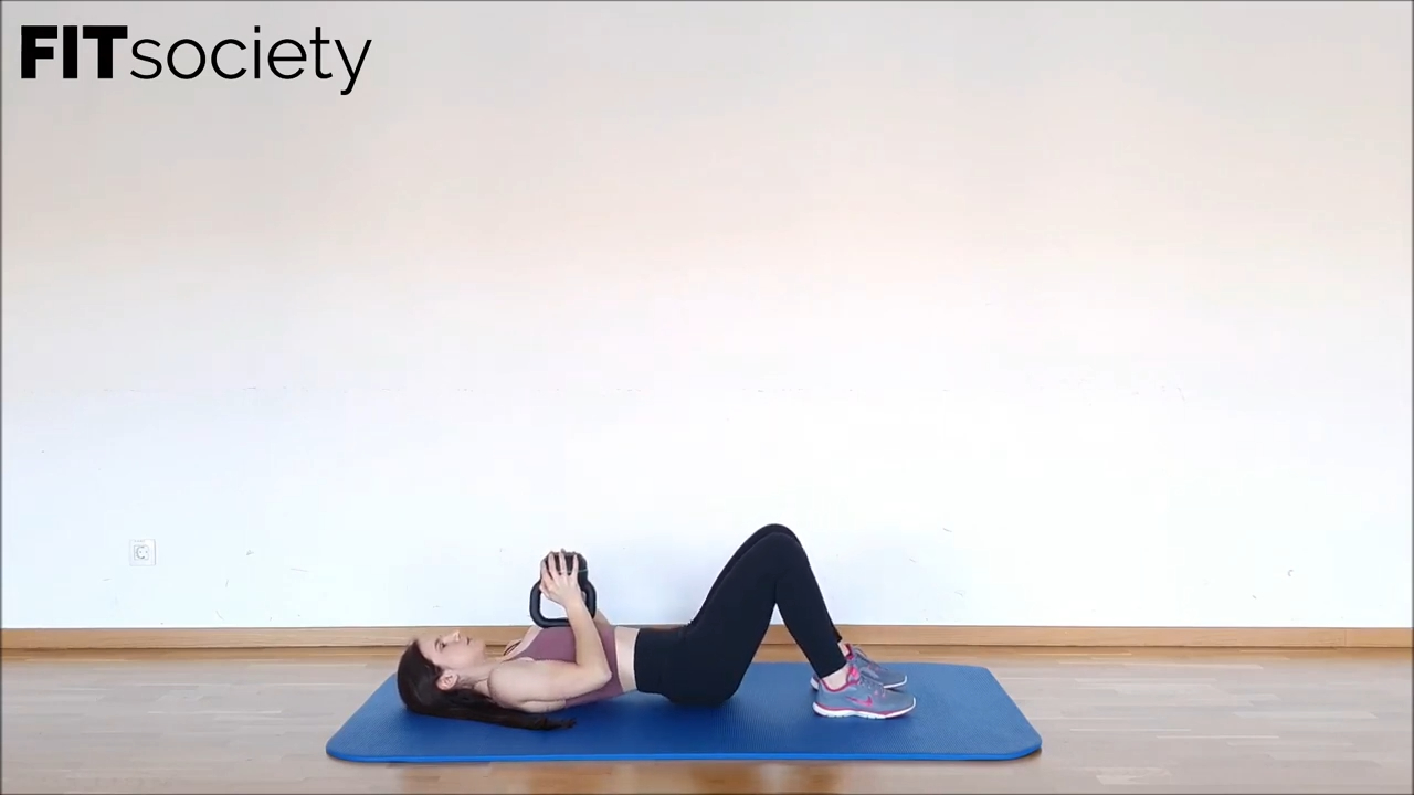 Kettlebell Press Up With Hip Bridge