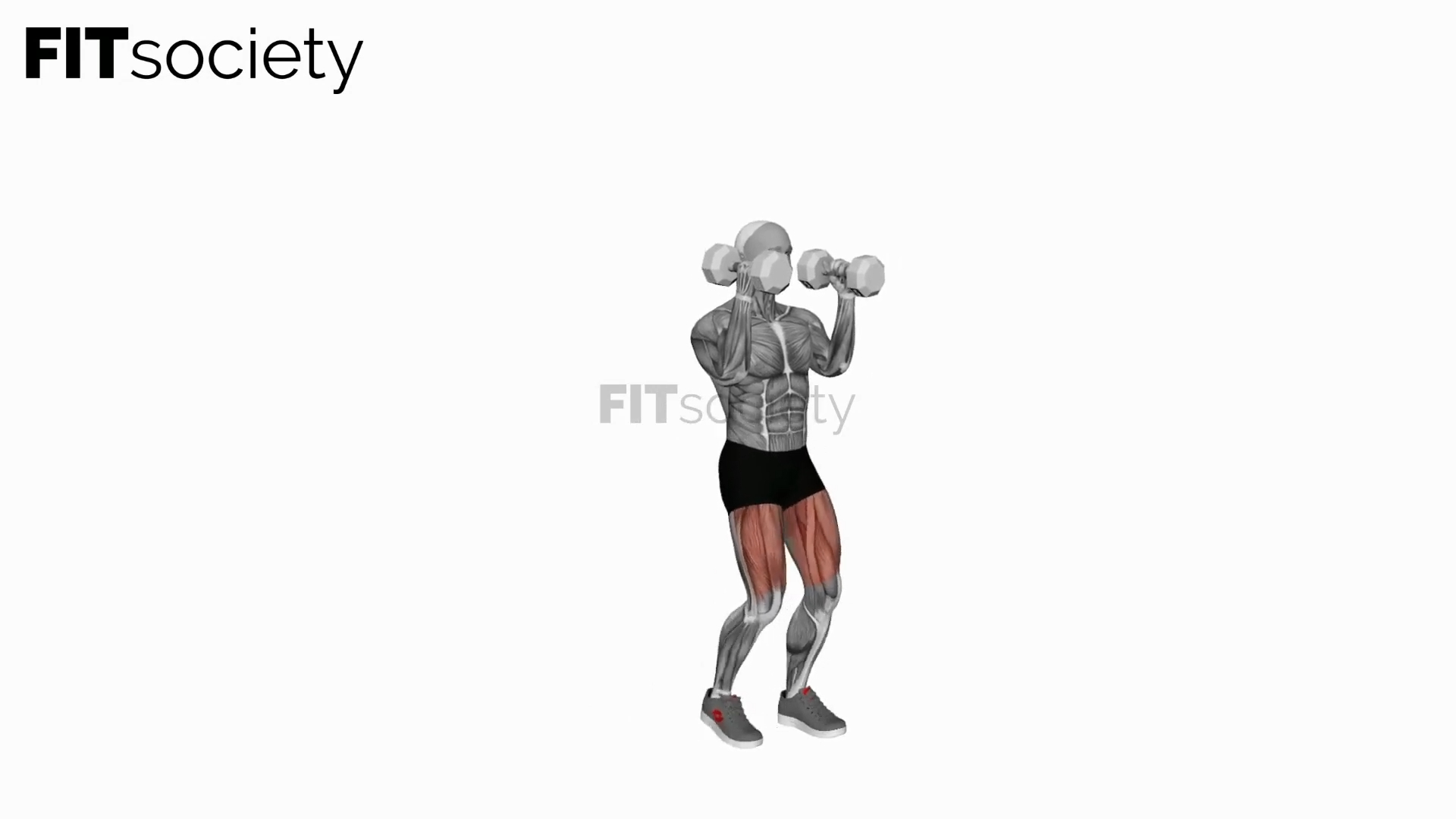 Dumbbell Kneeling Hold To Stand Clean Grip