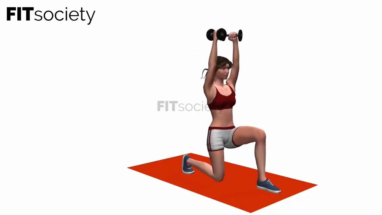 Lunges To Shoulder Press