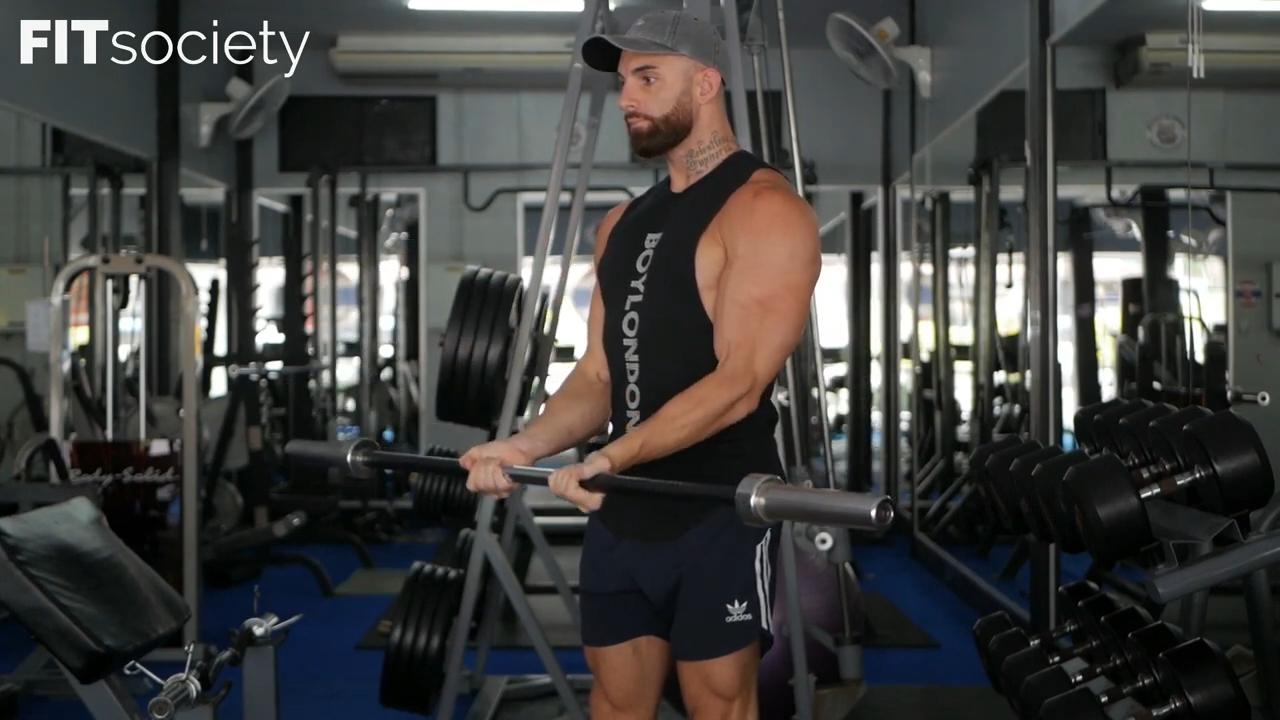 Close-Grip Barbell Curl