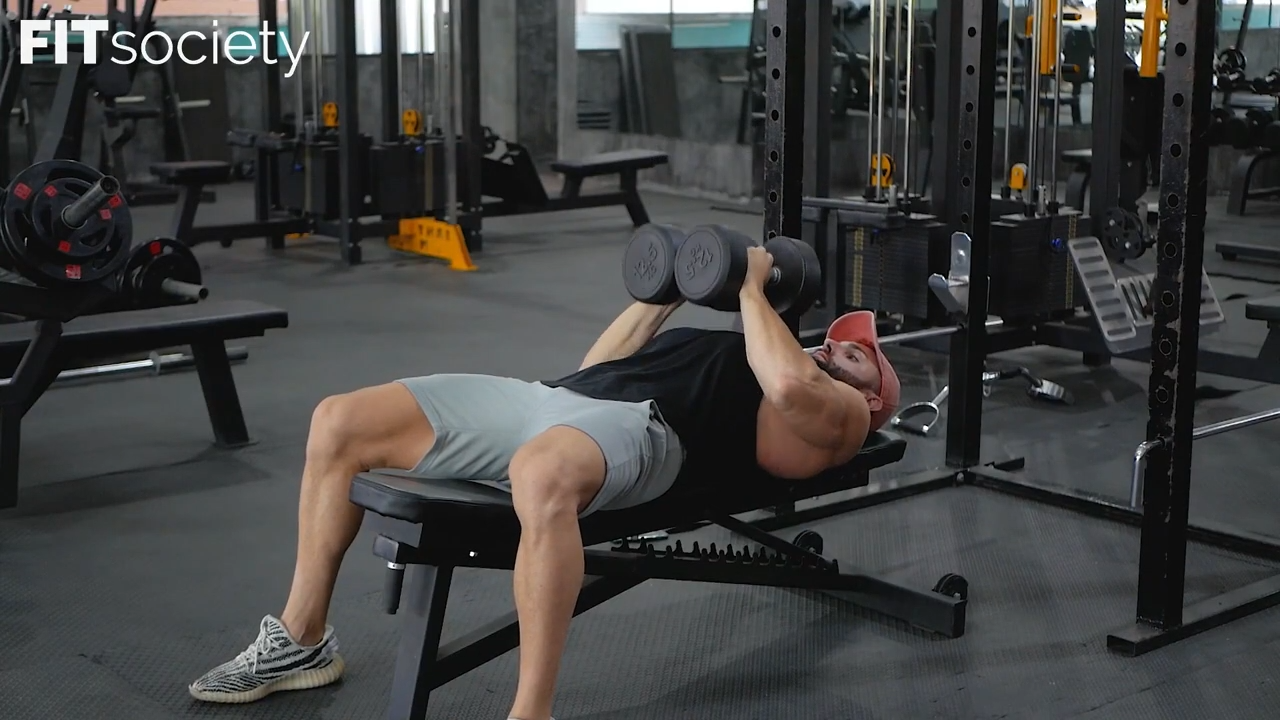 Dumbbell Crush Press - Squeeze Press