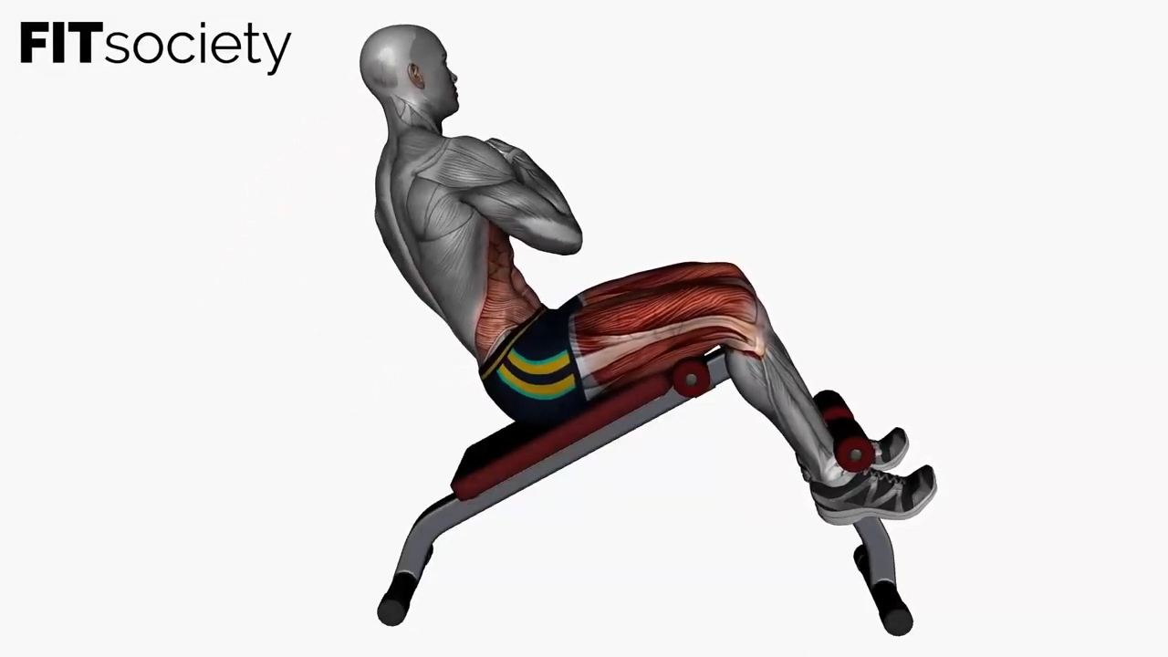 Decline Bench Oblique Crunches Bodyweight