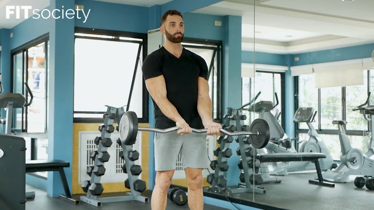 Ez Bar Curl Inside Grip