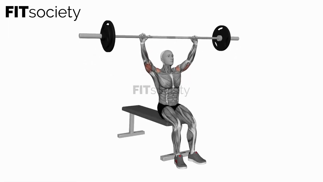 Barbell Seated Overhead Press