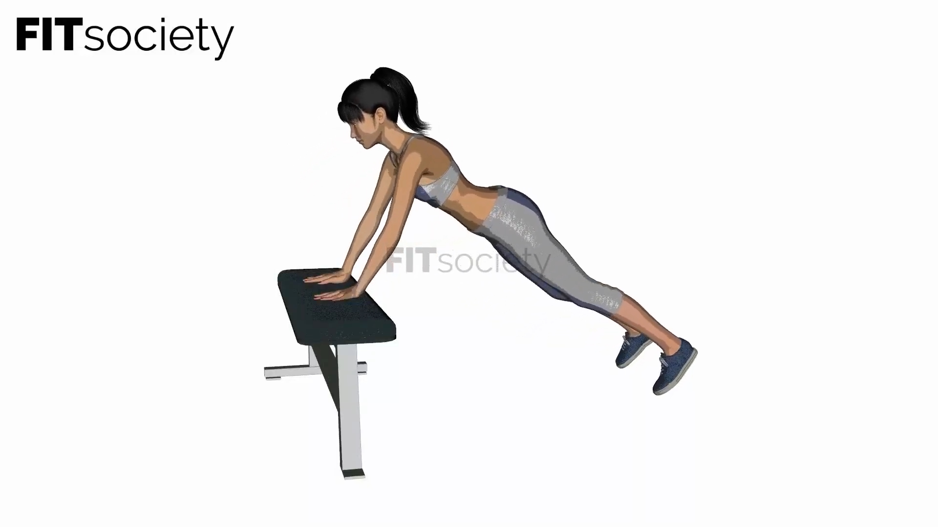 Incline Bench Push Up