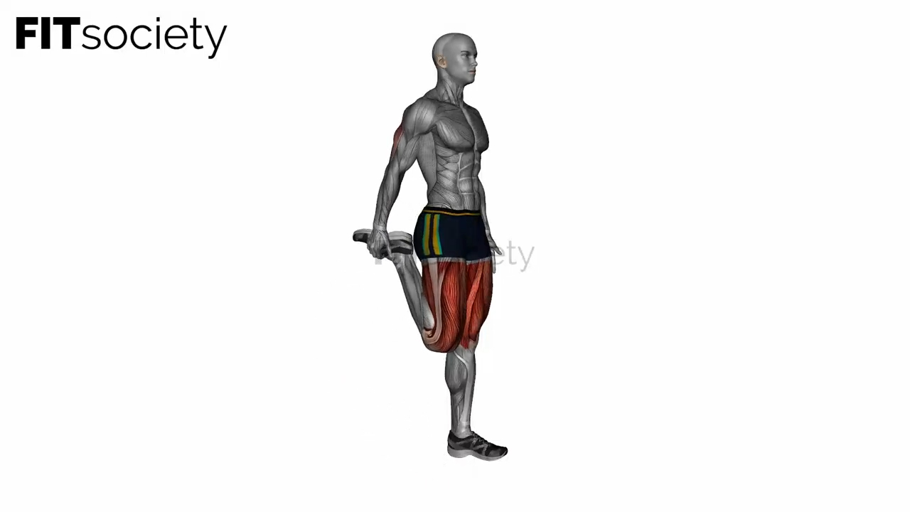 Standing Quadriceps Stretch Side Angle