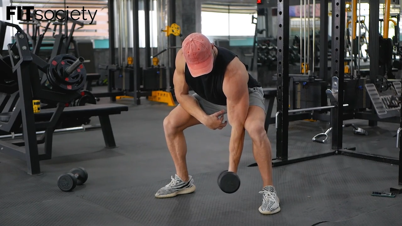 Curl Arnold con mancuernas