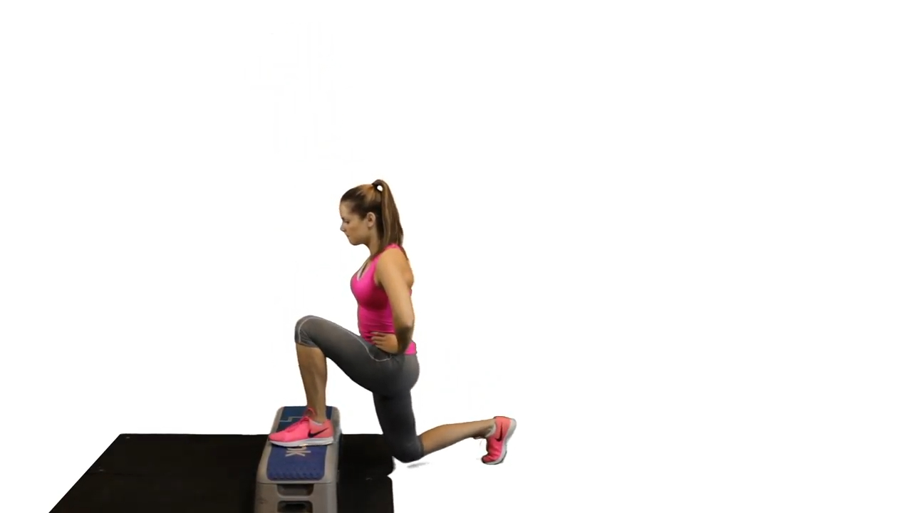 Reverse Lunges vom Step