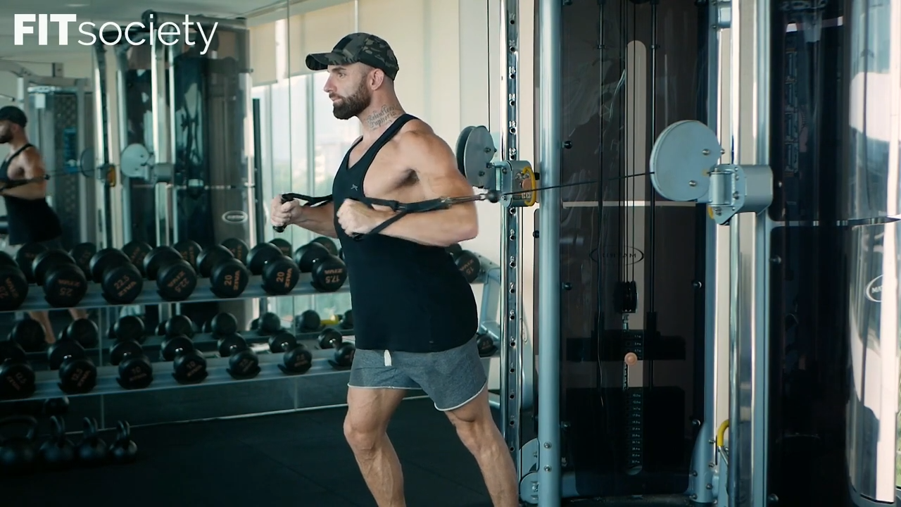 Standing Cable Chest Press