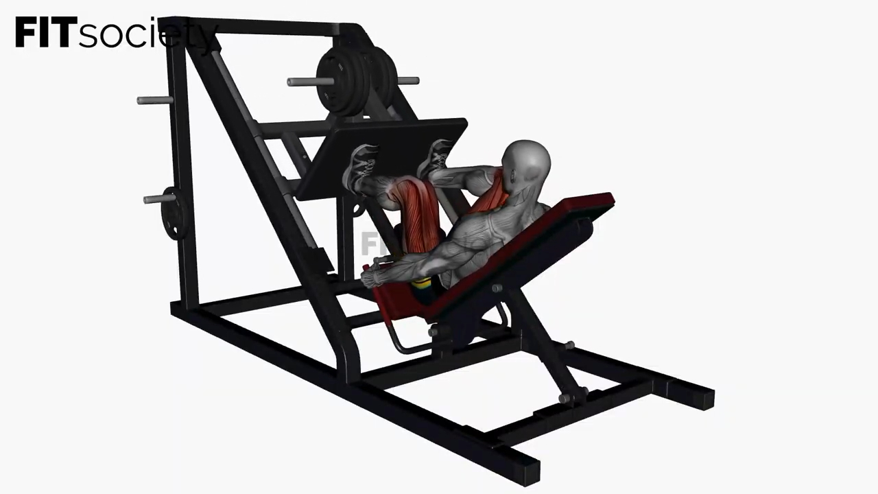 Beinpresse mit normalem Stand