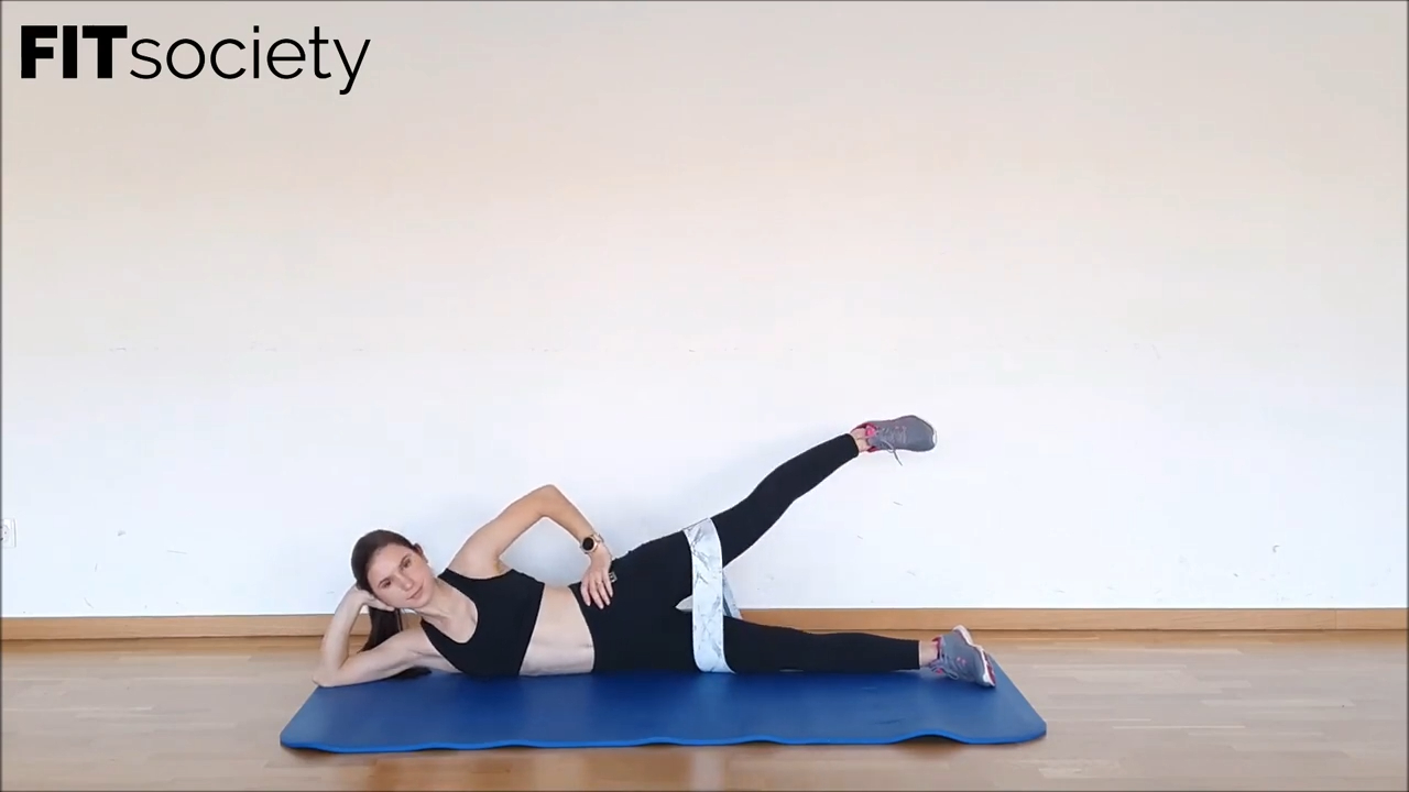 Side-Lying Diagonal Leg Raises