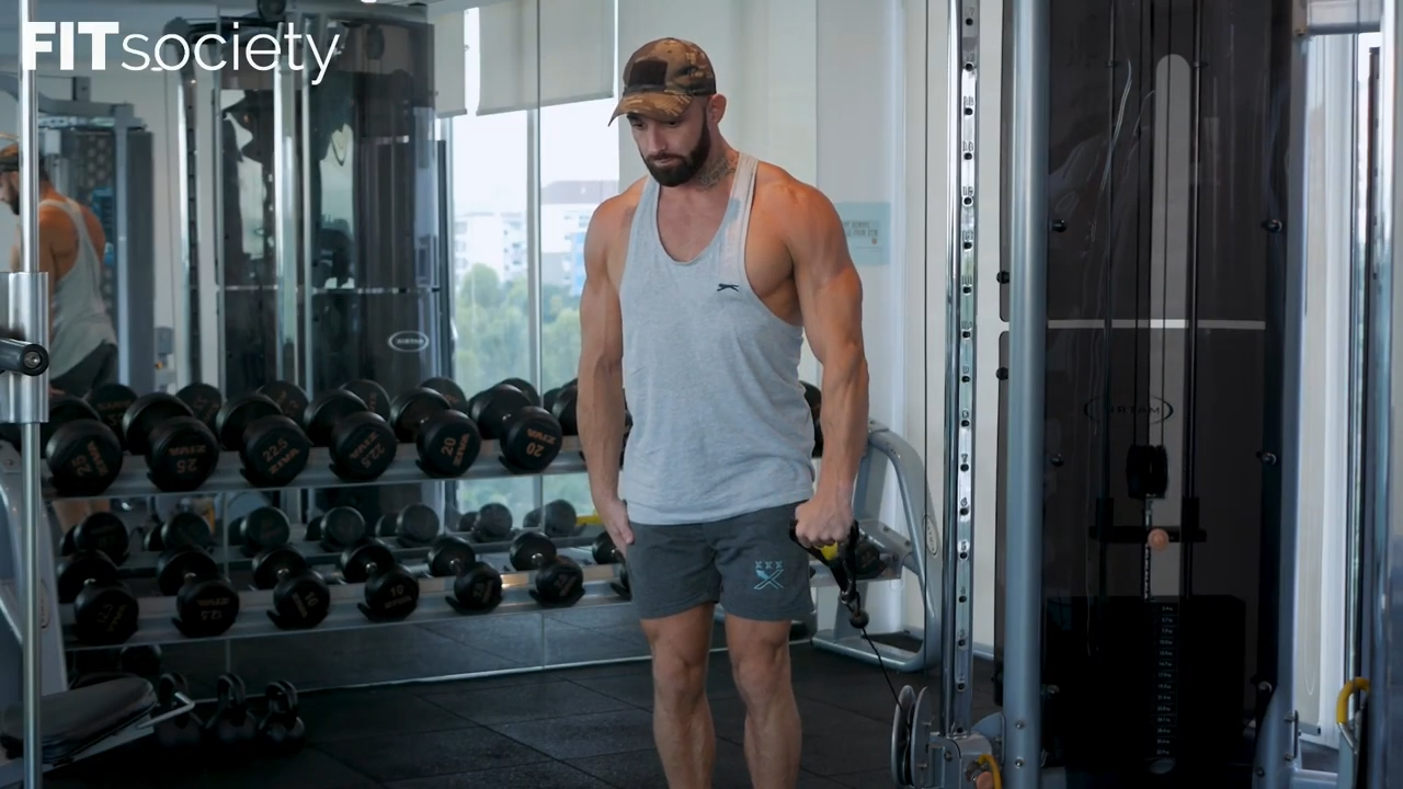 Single-Arm Cable Front Raise