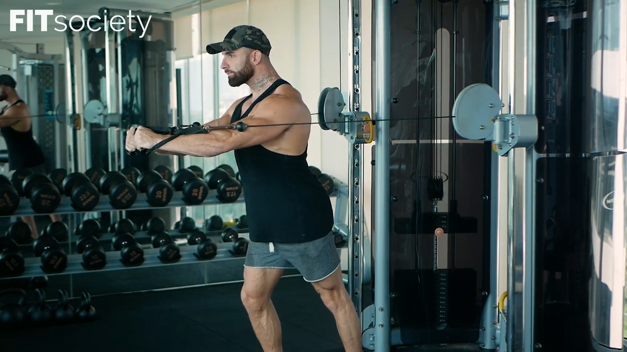 Standing Cable Chest Press