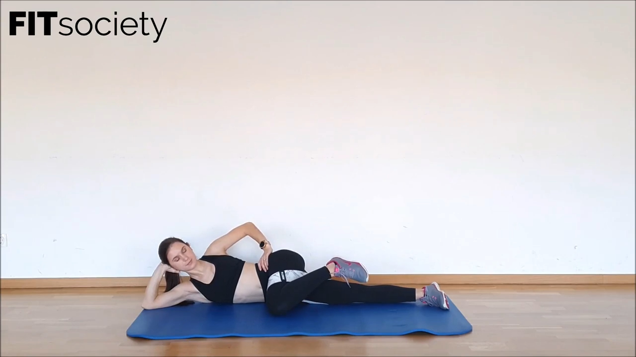 Side-Lying Diagonal Leg Raises