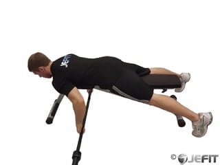 Barbell Lying Rear Delt Row