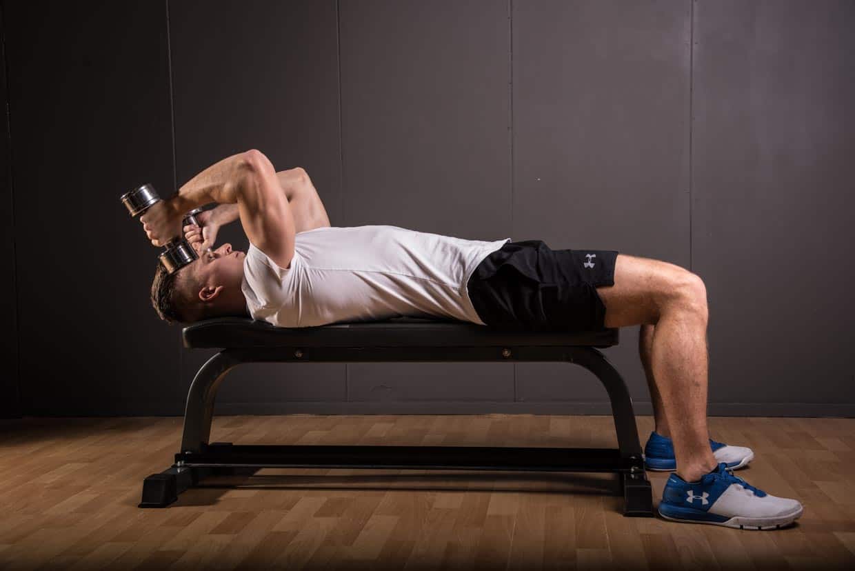 Dumbbell Lying Triceps Extension