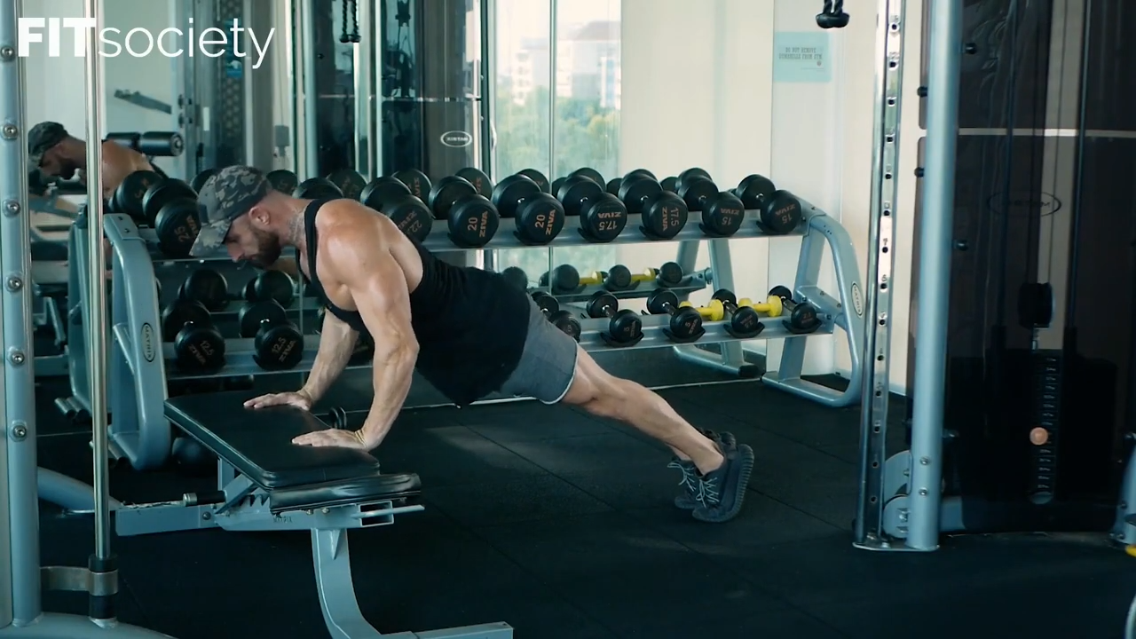 Incline Push-Up with Bench