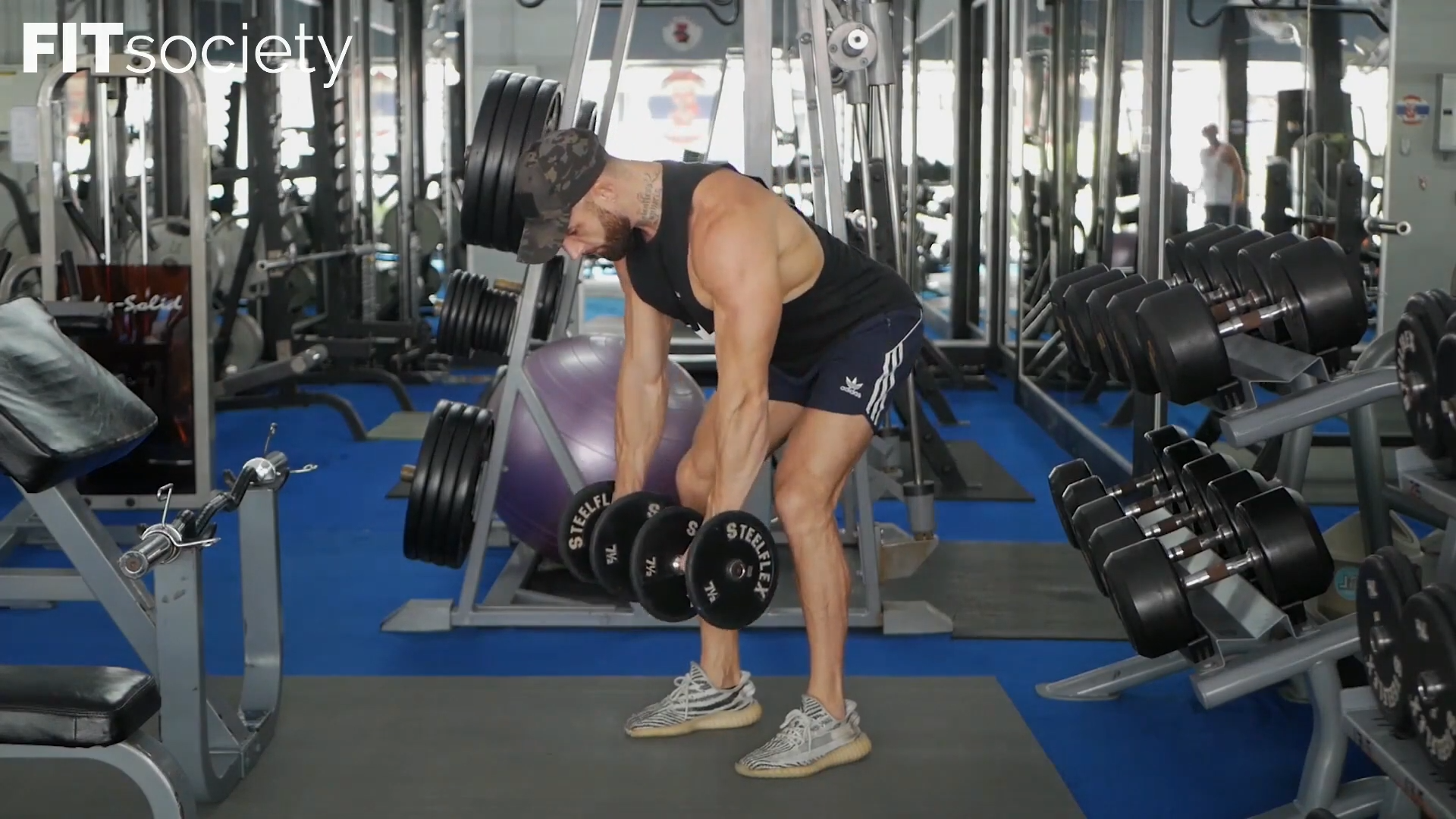 Dumbbell Yates Row