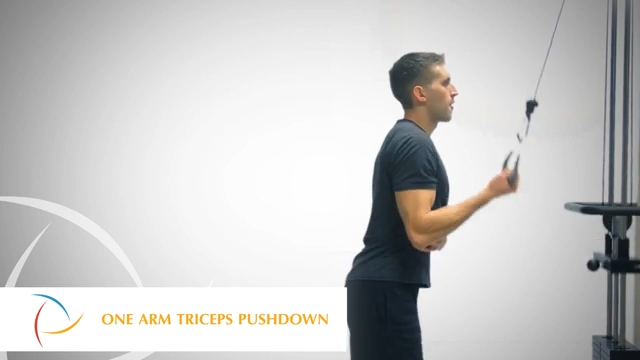 One Arm Triceps Pushdown