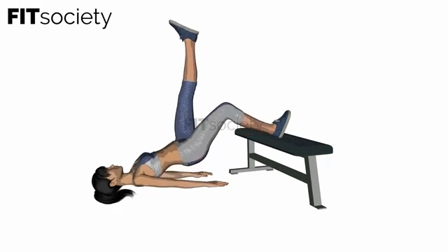 Raised Bench Single Leg Hip Lift
