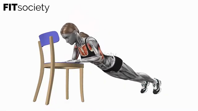 Incline Push Ups On Chair