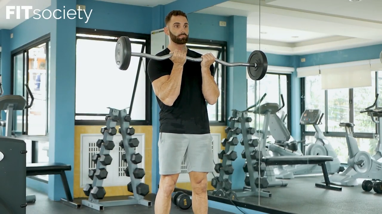 Ez Bar Curl Inside Grip