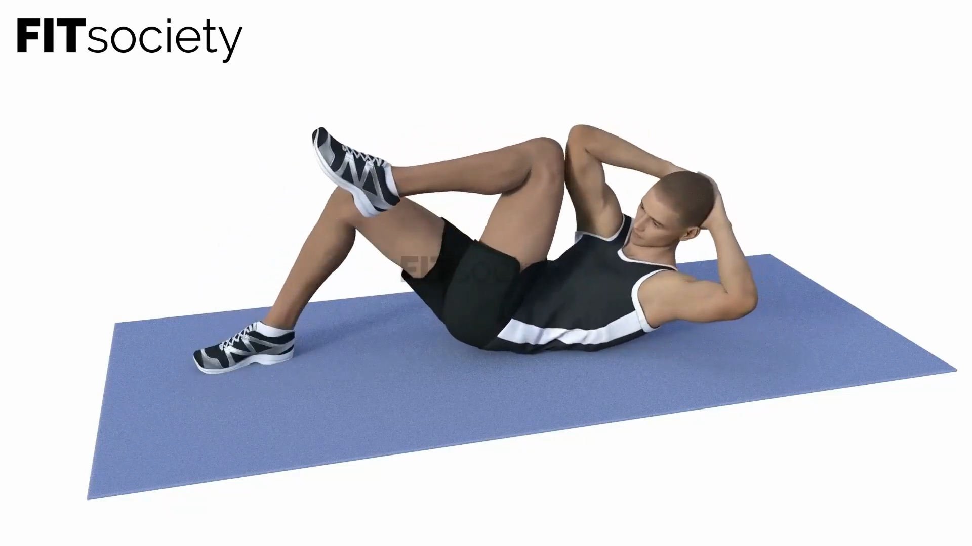 Abwechselnde Crunches