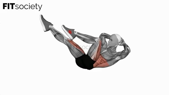 Bicycle Twisting Crunch