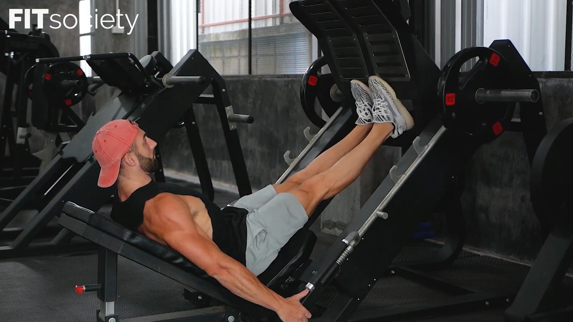Calf Press On The Leg Press Machine