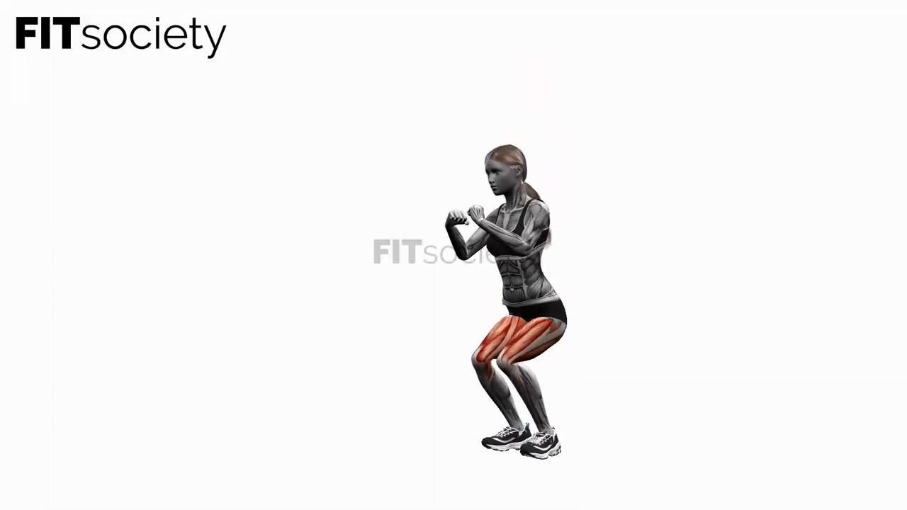 Squats sautés au poids du corps