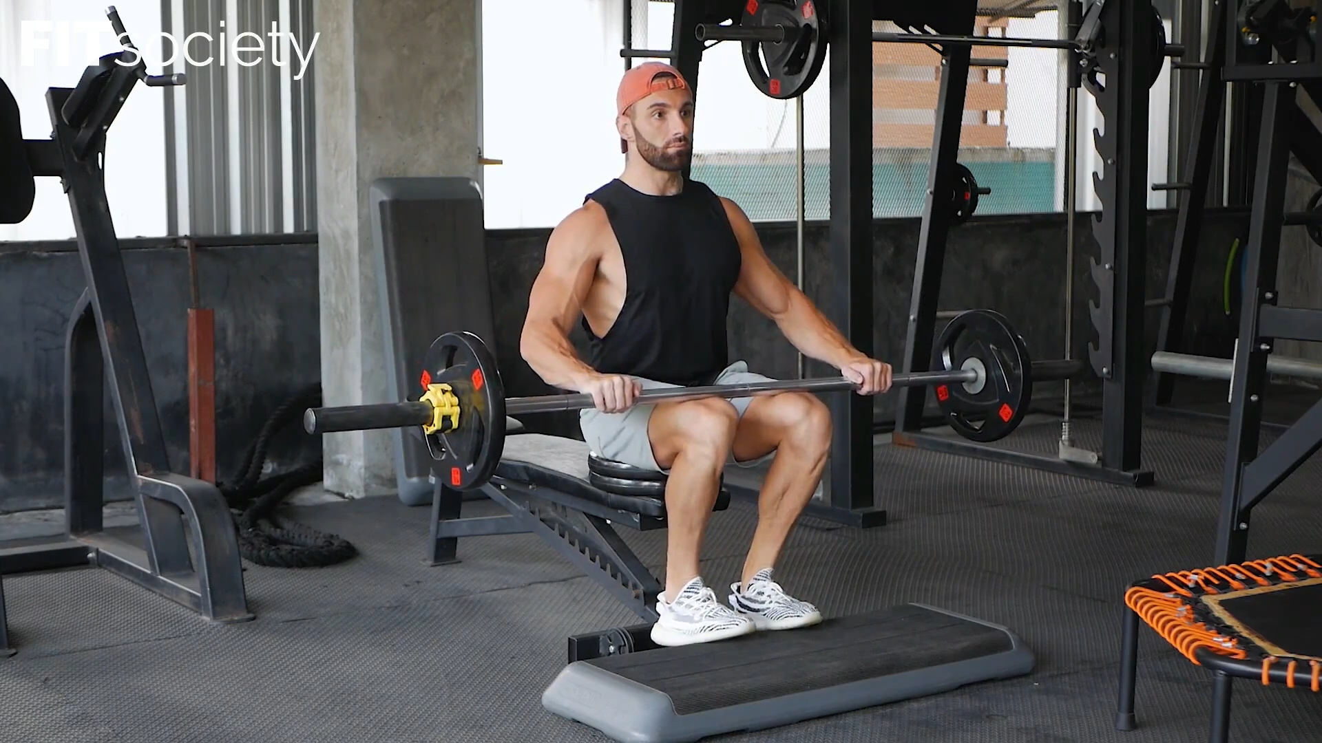 Barbell Seated Calf Raise