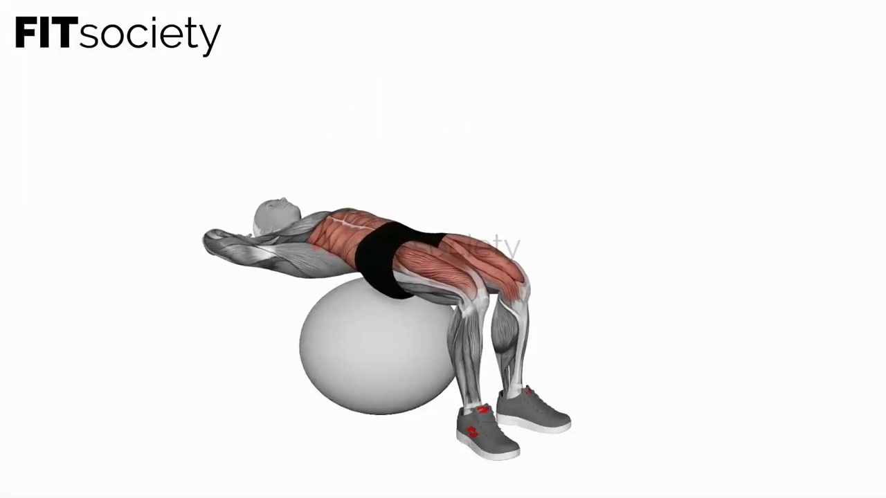Sit-ups auf dem Gymnastikball