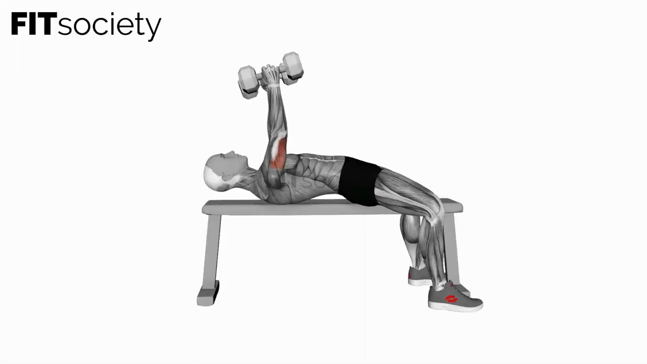 Dumbbell Lying Triceps Extension