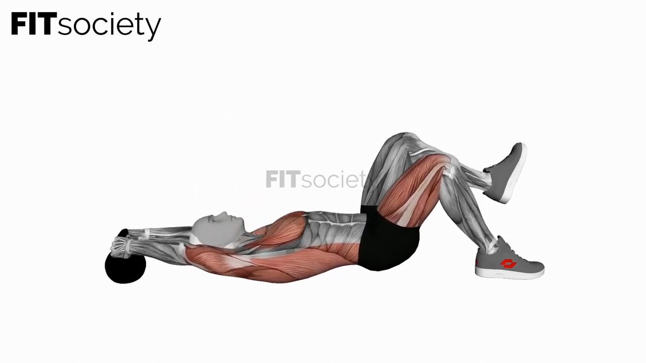 Kettlebell Single Leg Glute Bridge Pullover