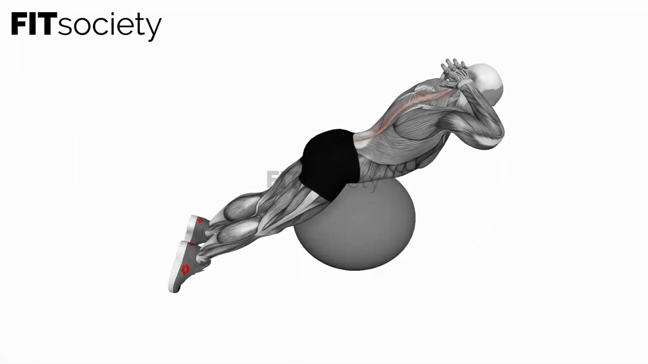 Back Extension On Exercise Ball
