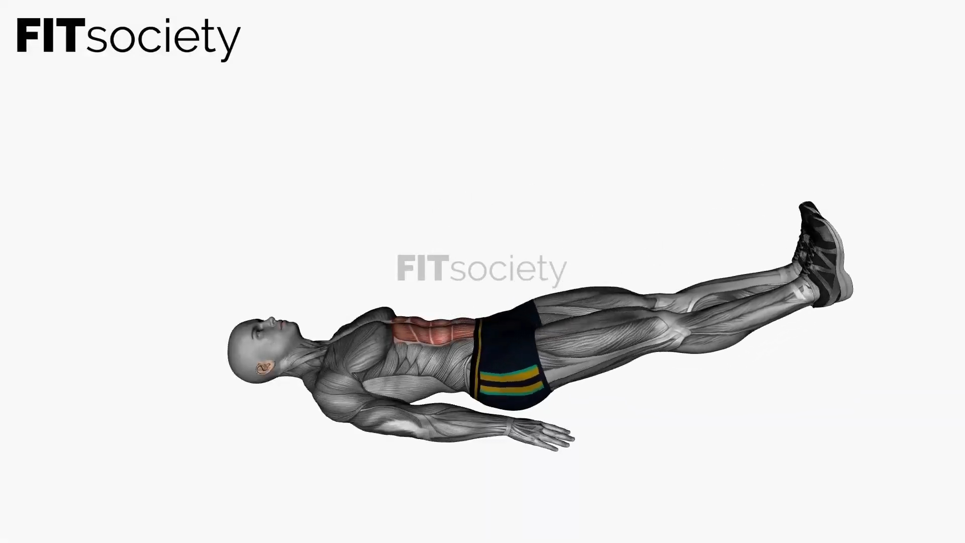 Reverse Crunch With Kick Out