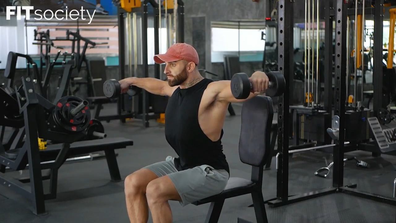 Dumbbell Seated Lateral Raises