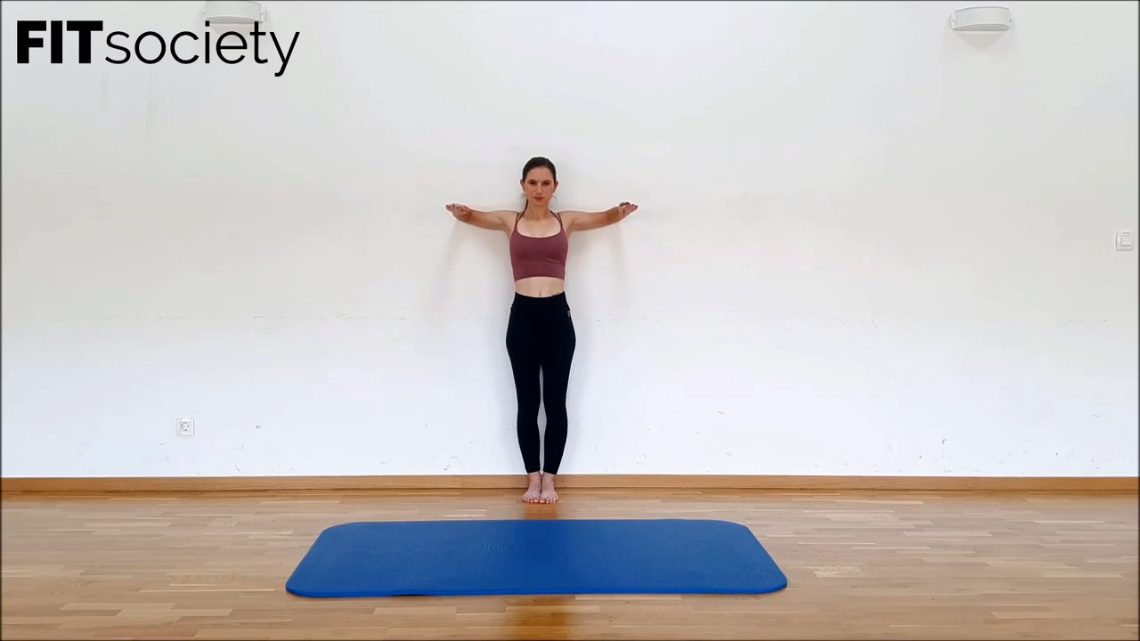 Flexiones contra la pared