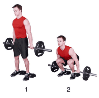 Barbell hack squat