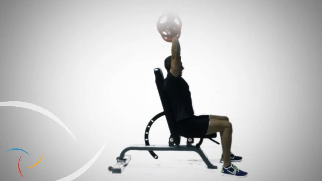 Seated EZ-Bar Triceps Extension