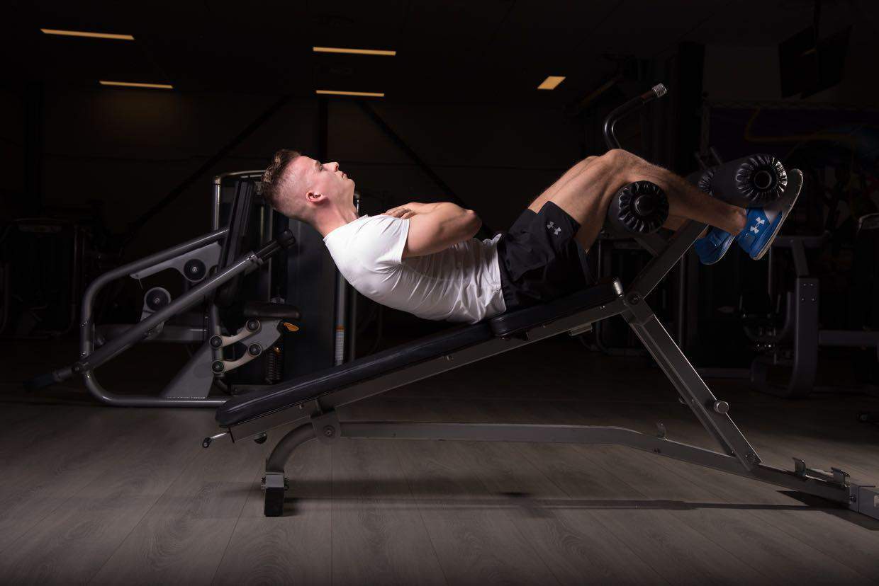 Abdominales en banco declinado