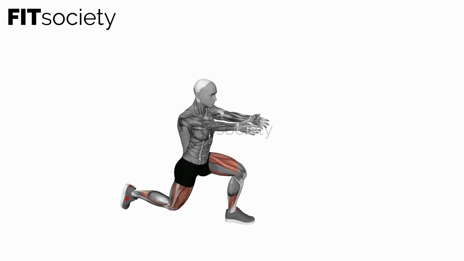 Bodyweight Rear Lunge Front Raise