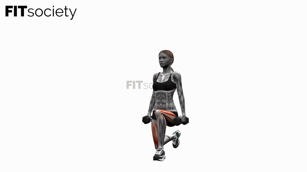 Dumbbell Lunge On The Spot