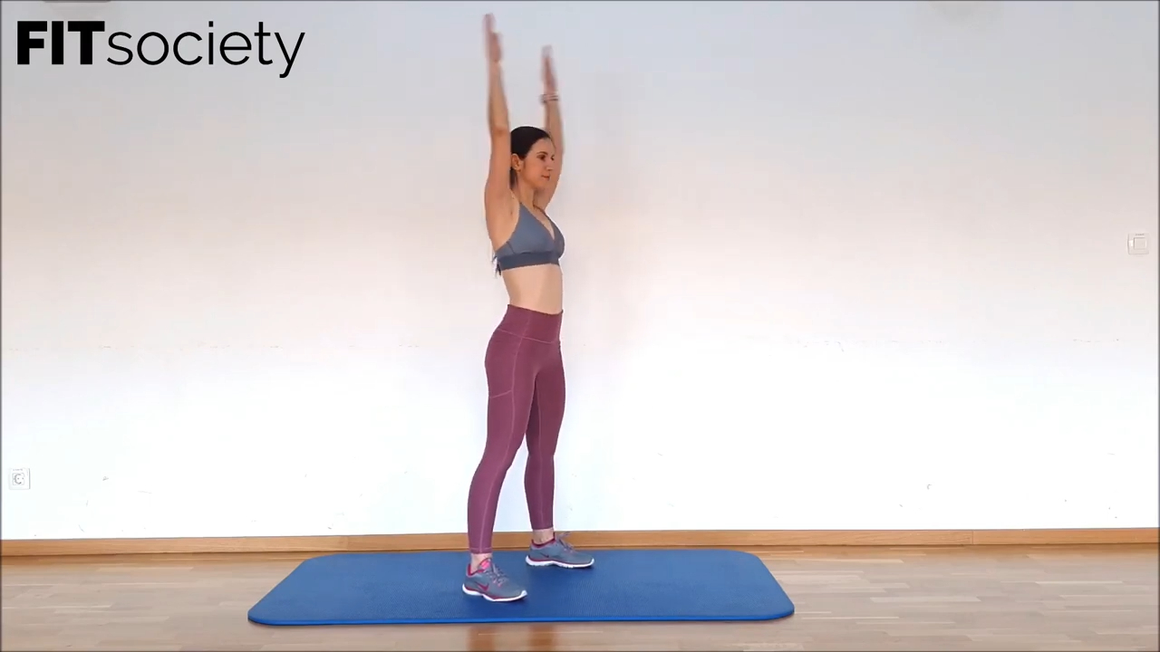 Overhead Raise + Knee Tap