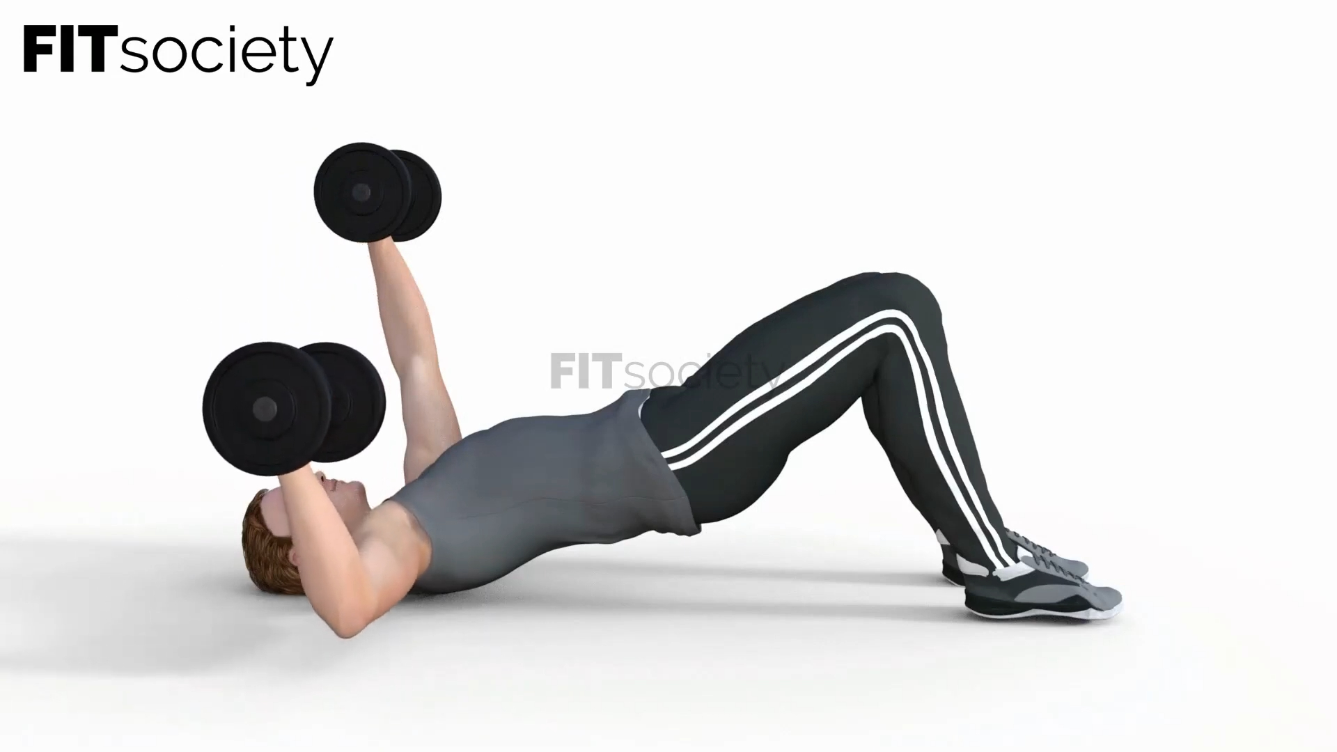 Alternating Dumbbell Bridge Press